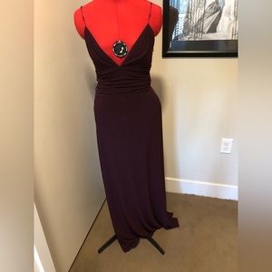 Dark plum formal gown by Laundry